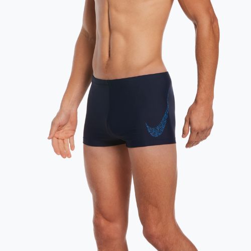 Uomo Nike Just Do It Swoosh Square Leg boxer da bagno mezzanotte marina