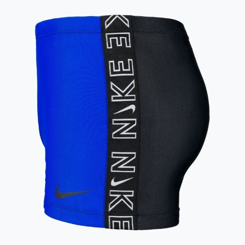 Boxer da bagno Nike Logo Tape Square Leg Uomo iper royal
