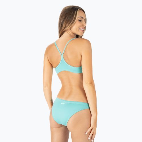 Costume da bagno due pezzi donna Nike Essential Sports Bikini lavato verde acqua