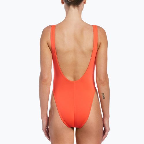 Nike Sneakerkini U-Back - costume da bagno intero da donna, colore cremisi brillante