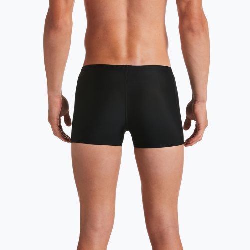 Boxer da bagno a gamba quadrata Nike da uomo, nero