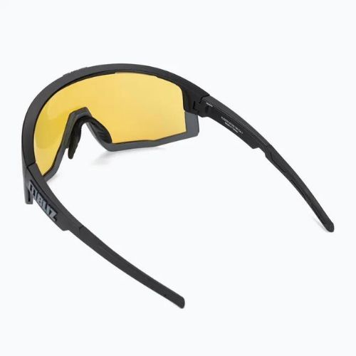 Occhiali da sole Bliz Fusion Nano Optics Nordic Light nero opaco/corallo/blu arancione multi