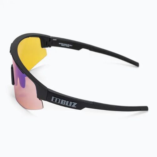 Occhiali da sole Bliz Matrix Nano Optics Nordic Light nero opaco/corallo/arancio blu multi