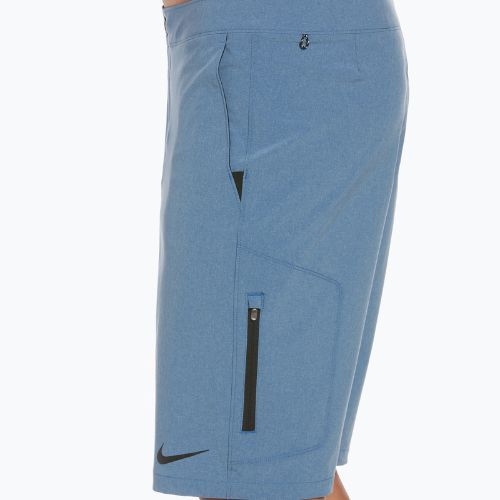 Pantaloncini da bagno Nike Flow 9" Hybrid da uomo, blu marina scuro