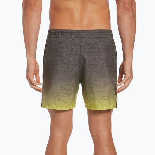 Pantaloncini da bagno Nike Just Do It Fade 5" Volley da uomo verde atomico