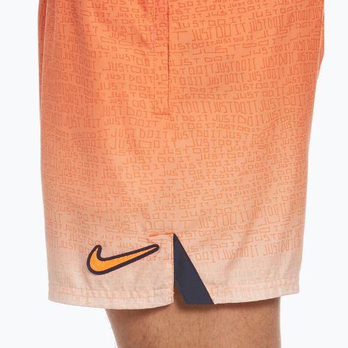 Pantaloncini da bagno Nike Just Do It Fade 5" Volley Uomo arancione atomico