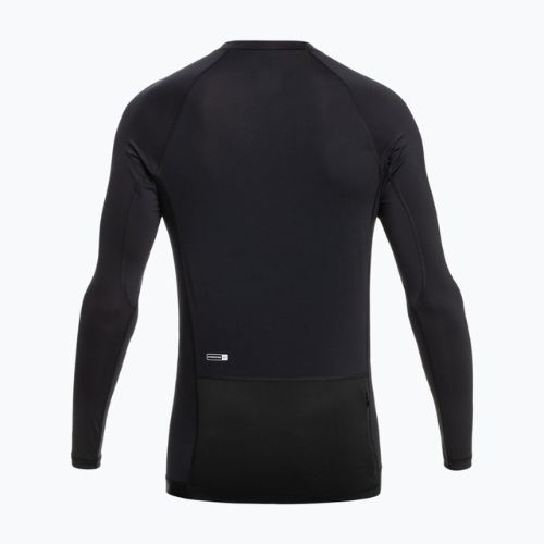Quiksilver Boat Tripper Rashguard da uomo a maniche lunghe per il nuoto nero