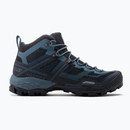 Scarponi da trekking da uomo Mammut Ducan Mid GTX nero/poseidon chiaro