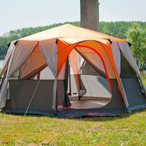 Tenda da campeggio Coleman Cortes Octagon 8 persone arancione