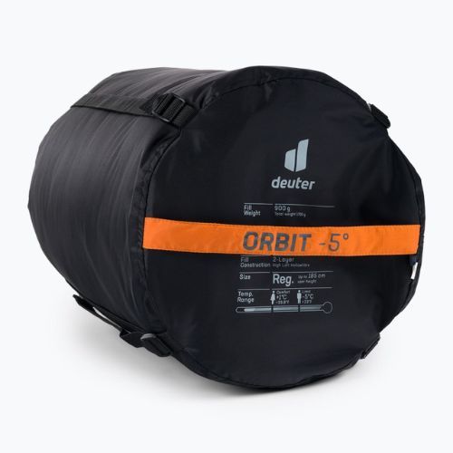 Sacco a pelo Deuter Orbit -5° regular/sinistra mandarino/inchiostro