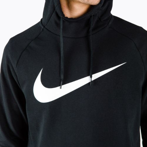 Felpa con cappuccio Nike Dri-Fit Uomo nero/bianco