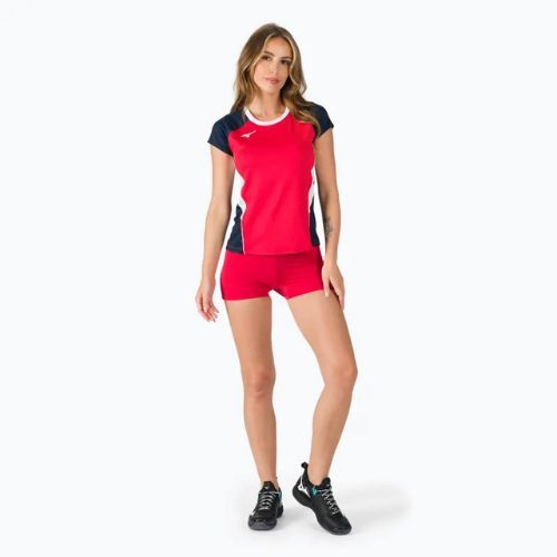 Pantaloncini da allenamento donna Mizuno High-Kyu rosso V2EB720162
