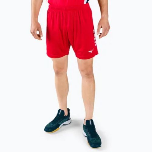 Pantaloncini da allenamento da uomo Mizuno Soukyu rosso X2EB750062