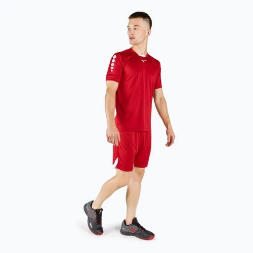 Camicia da allenamento Mizuno Soukyu uomo rosso X2EA750062