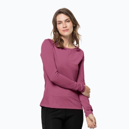 Jack Wolfskin donna trekking manica lunga Tasman viola quarzo