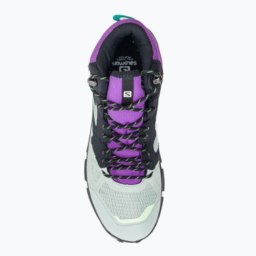 Scarpe da trekking da uomo Salomon Predict Hike Mid GTX nero/grigio acqua