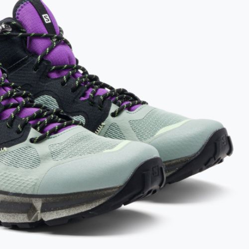 Scarpe da trekking da uomo Salomon Predict Hike Mid GTX nero/grigio acqua