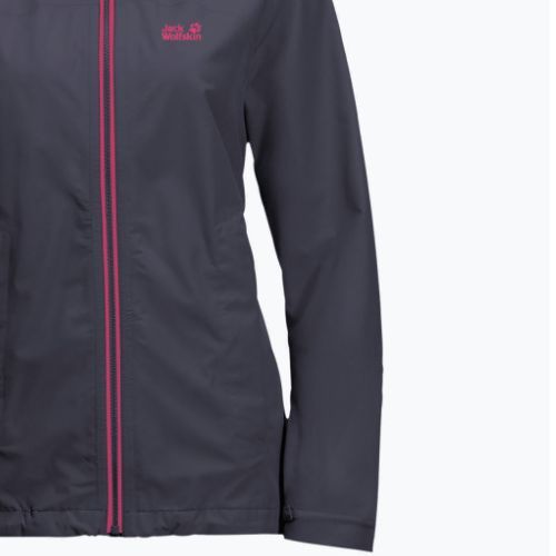 Jack Wolfskin giacca da pioggia da donna Evandale grafite