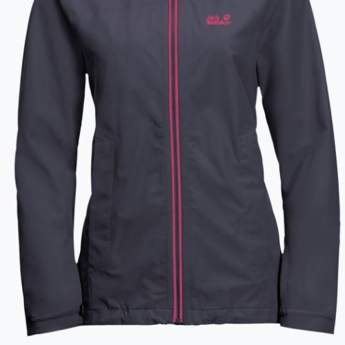 Jack Wolfskin giacca da pioggia da donna Evandale grafite