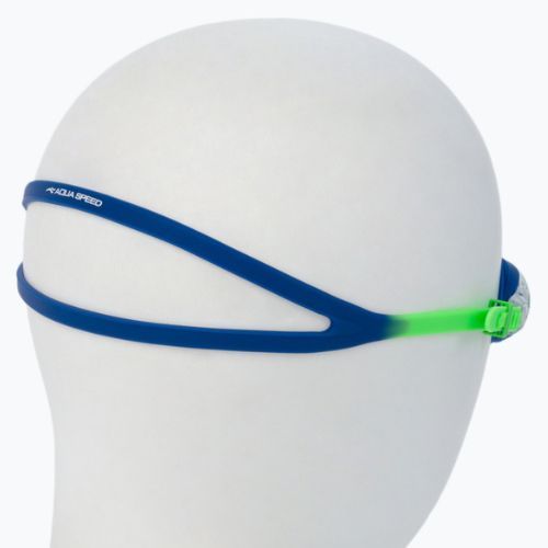 Occhialini da nuoto AQUA-SPEED per bambini Amari blu/verde/luminoso