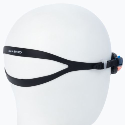Occhialini da nuoto per bambini AQUA-SPEED Maori nero/arancio