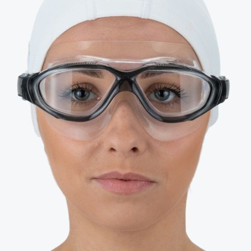 AQUA-SPEED Bora maschera da nuoto nera/chiara