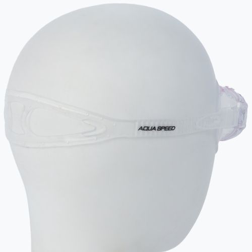 AQUA-SPEED maschera da nuoto per bambini Zephyr rosa/trasparente