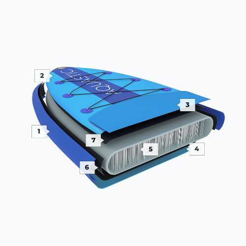 SUP AQUASTIC Perth 11' tavola allround arancione
