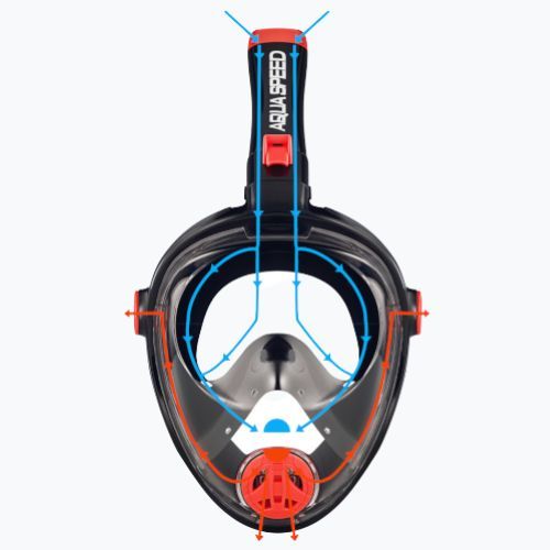 AQUA-SPEED Spectra 2.0 Kid maschera snorkeling integrale turchese