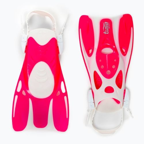 TUSA Sportstrap Snorkel Fin rosa/bianco