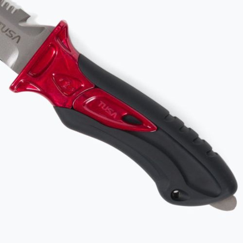 TUSA X-Pert II coltello da immersione FK-940 nero/rosso