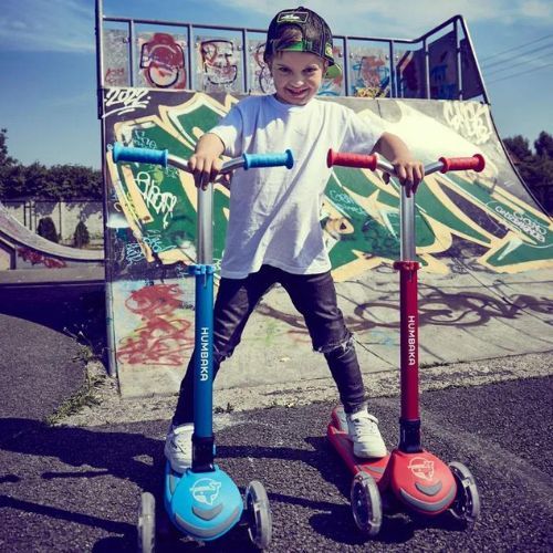 HUMBAKA Mini Y, monopattino triciclo per bambini rosso