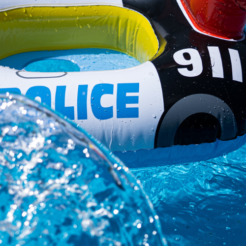 AQUASTIC ASR-072P ruota da nuoto per bambini bianca