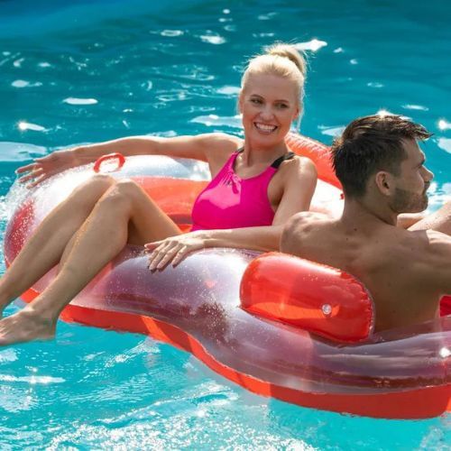 AQUASTIC ruota per il nuoto per 2 persone ASR-175R rosso