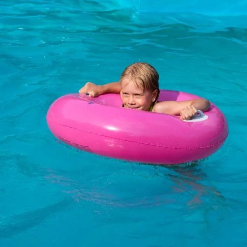 AQUASTIC ruota da nuoto per bambini ASR-076P rosa