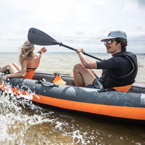 AQUASTIC Pagaia da kayak in 3 parti AQS-KPD002 200-220 cm nero