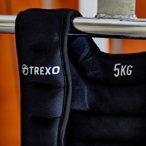 XTREXO WV-05 Gilet per allenamento con i pesi da 5 kg nero