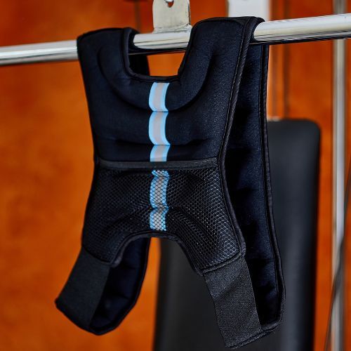 XTREXO WV-05 Gilet per allenamento con i pesi da 5 kg nero