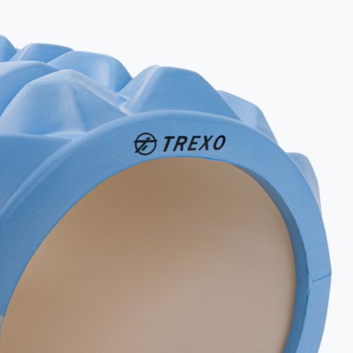 TREXO Rullo massaggiante in PVC EVA blu