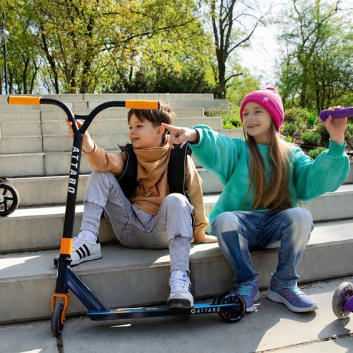 Monopattino freestyle per bambini ATTABO EVO 1.0 blu
