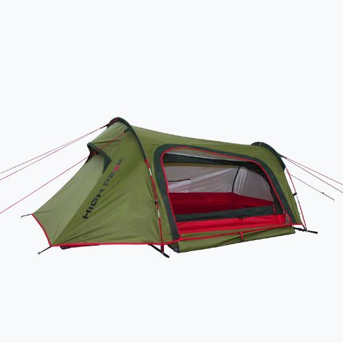 Tenda da trekking per 2 persone High Peak Sparrow LW 2 pesto/rosso