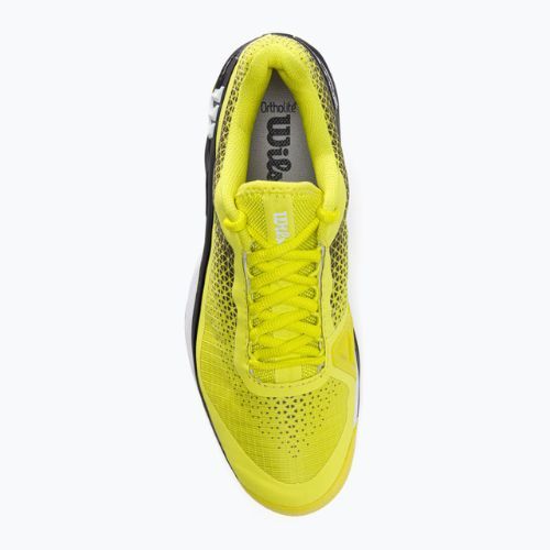Scarpe da tennis Wilson Rush Pro 4.0 Clay da uomo nero e giallo WRS329450