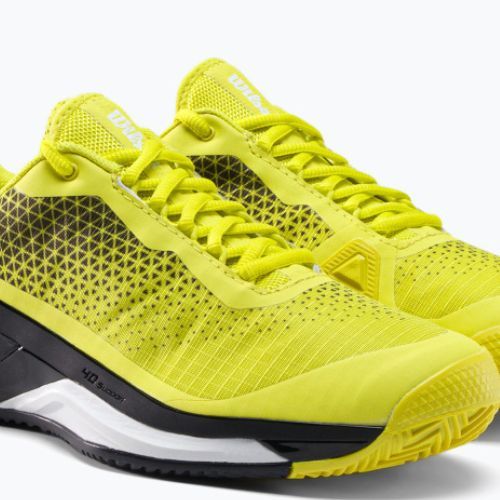 Scarpe da tennis Wilson Rush Pro 4.0 Clay da uomo nero e giallo WRS329450