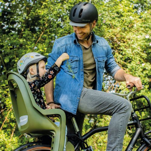 Sella per bicicletta Polisport Groovy Maxi FF 29 verde scuro/crema