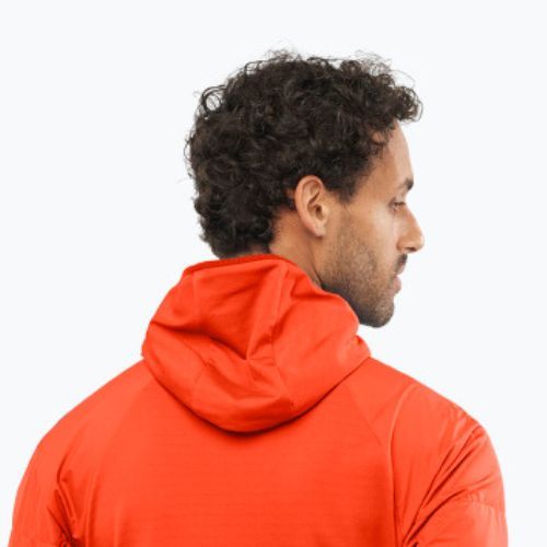 Giacca Salomon Outline AS Hybrid Mid da uomo rosso fuoco/fuoco