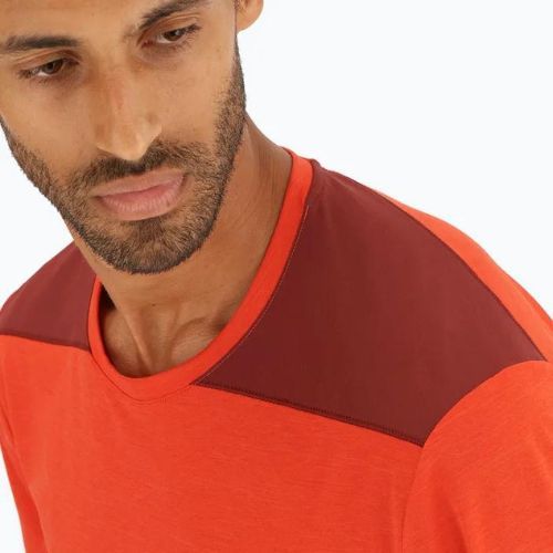 Salomon Outline maglia da trekking da uomo rosso fuoco/cabe