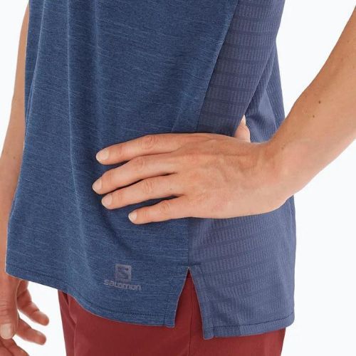 Maglietta trekking donna Salomon Outline Summer mood indaco