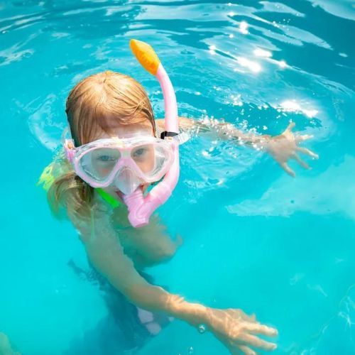 Set da snorkeling per bambini AQUASTIC MSFK-01SR rosa