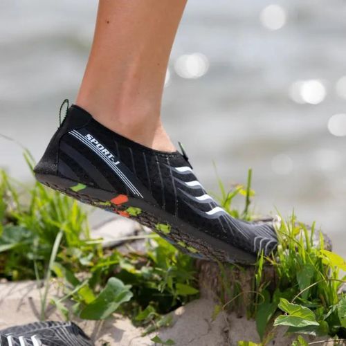 AQUASTIC Aqua WS049 scarpe da acqua nere
