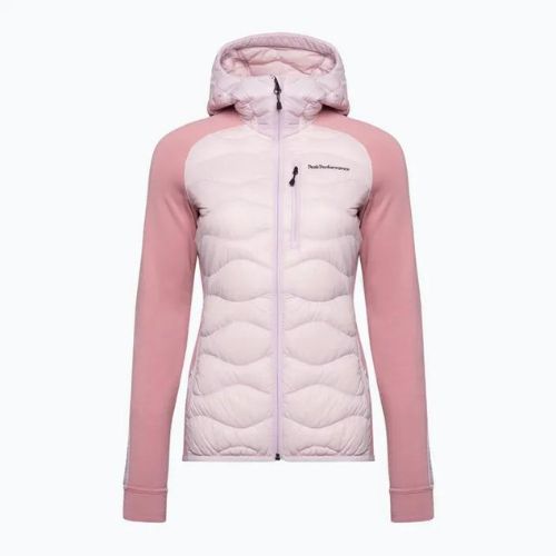 Giacca donna Peak Performance Helium Down Hybrid Hood cold blush